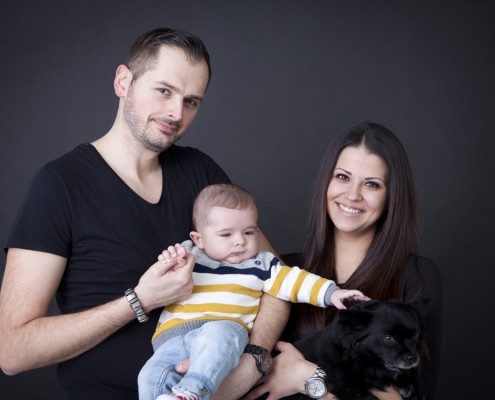 Familienfoto in unserem Studio in Köln